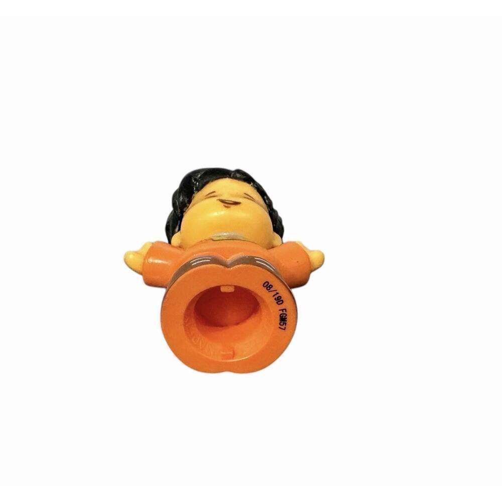 Fisher-Price Little People Boy Koby Black Hair And Orange Robot Shirt 2016 - Picture 4 of 5